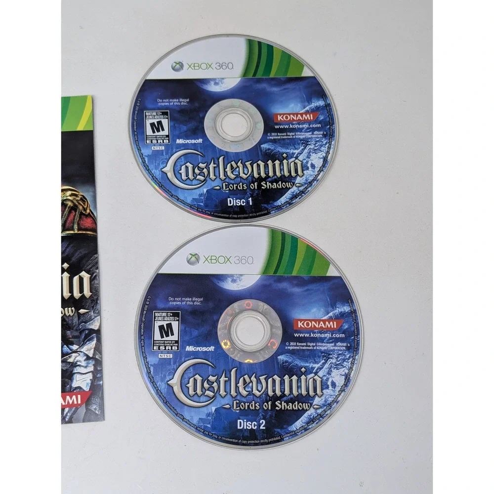 Castlevania Lords of Shadow Microsoft Xbox 360 Complete‎ W/ Manual CIB